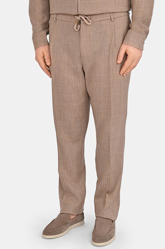Брюки CAPOBIANCO Бежевый Мужской 18M804.LR00.