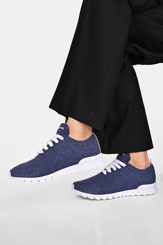 Кроссовки KITON Синий Женский DSSFITSN008477