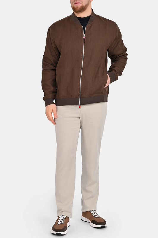 Кроссовки KITON Коричневый Мужской USSA031N012172