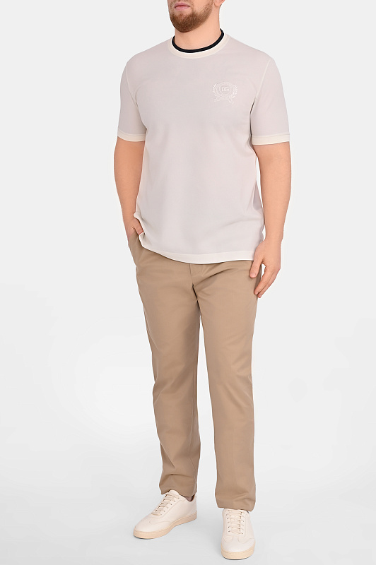 Футболка DOLCE & GABBANA  Молочный Мужской G8SW4Z HU7WZ