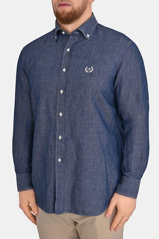 Рубашка STEFANO RICCI Синий Мужской MC008209 EX2907