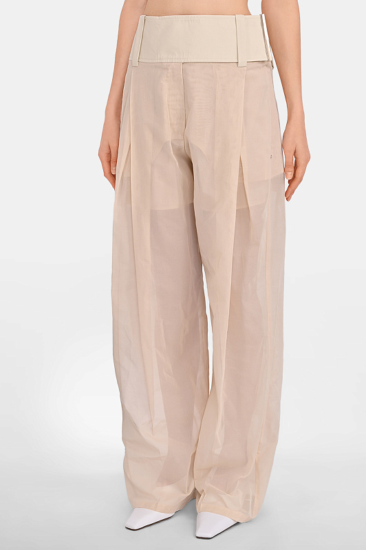 Брюки SPORTMAX Молочный Женский SPSFERITO 2612131033600