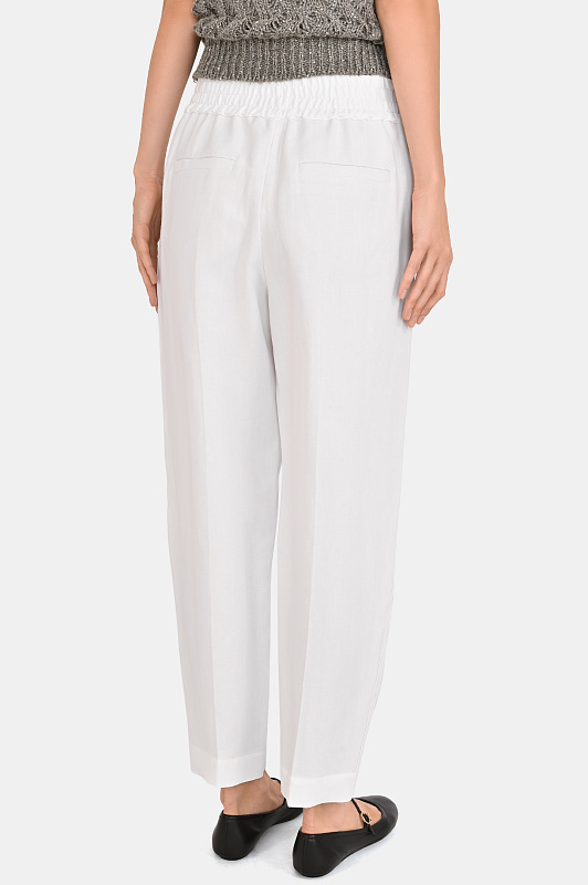 Брюки BRUNELLO  CUCINELLI Белый Женский MH126P7197