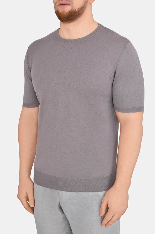 Джемпер KITON Серый Мужской UMKXX37