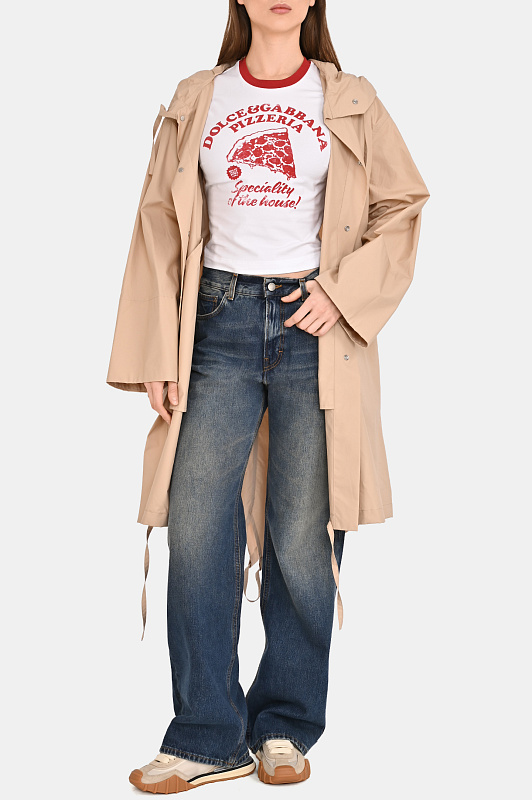 Футболка DOLCE & GABBANA  Белый Женский F8W08T GDDM8