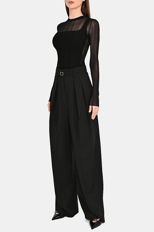 Брюки SPORTMAX Черный Женский SPXBAUTTA 2612131021600