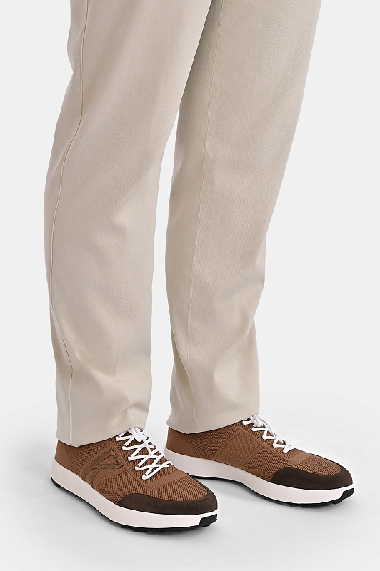 Кроссовки KITON Коричневый Мужской USSA031N012172