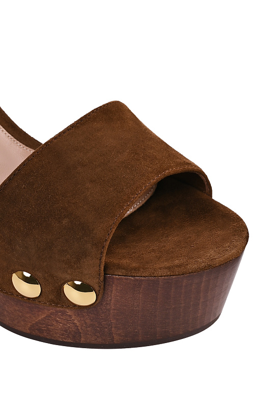 Босоножки GIANVITO ROSSI Коричневый Женский G32753.70LEG.CAMTEXA