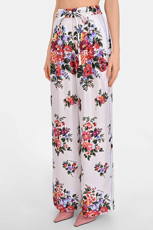 Брюки DOLCE & GABBANA  Белый Женский FTDBNTIS11I HA5ZO