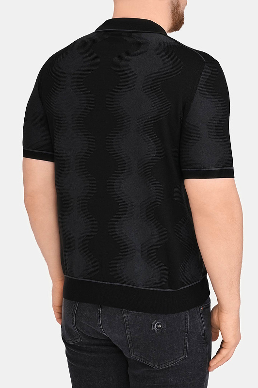 Поло STEFANO RICCI Черный Мужской K818105P31 F26171