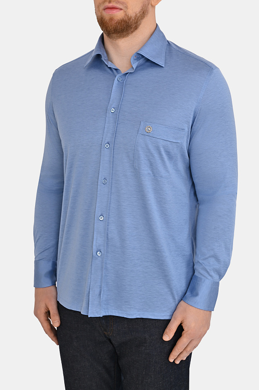 Рубашка STEFANO RICCI Голубой Мужской CJ007302 TE3100