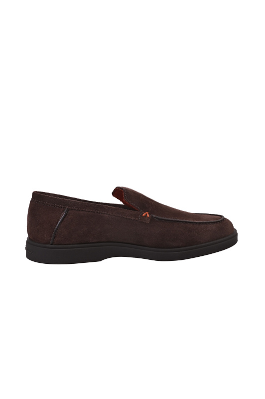 Лоферы SANTONI Темно-коричневый Мужской MGDG17824SMOKSVUT50 Лоферы SANTONI Темно-коричневый Мужской MGDG17824SMOKSVUT50