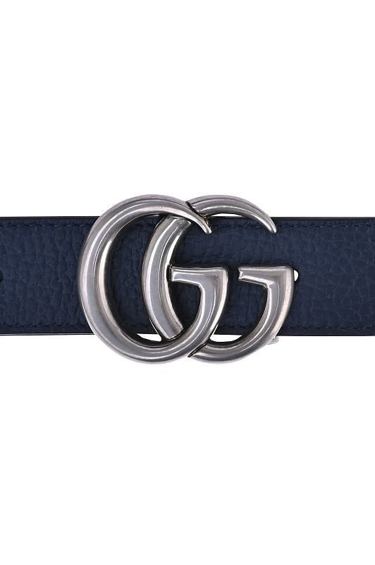 Ремень GUCCI Синий Мужской 643847 CAO2N