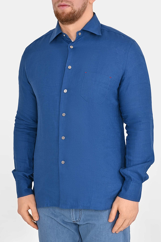 Рубашка KITON Синий Мужской UMCNERHH09690
