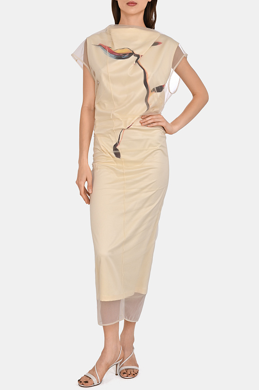 Платье SPORTMAX Желтый Женский SPSVIALE 2612621093600