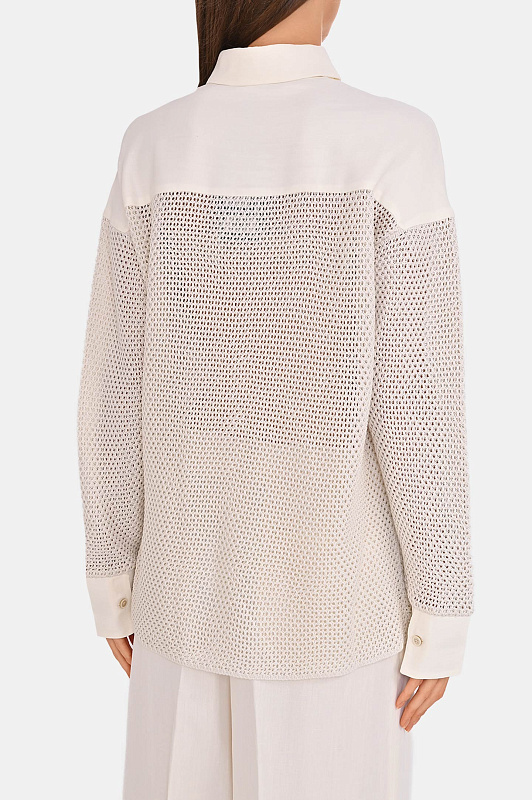 Блуза FABIANA FILIPPI  Молочный Женский MAD276F043M156