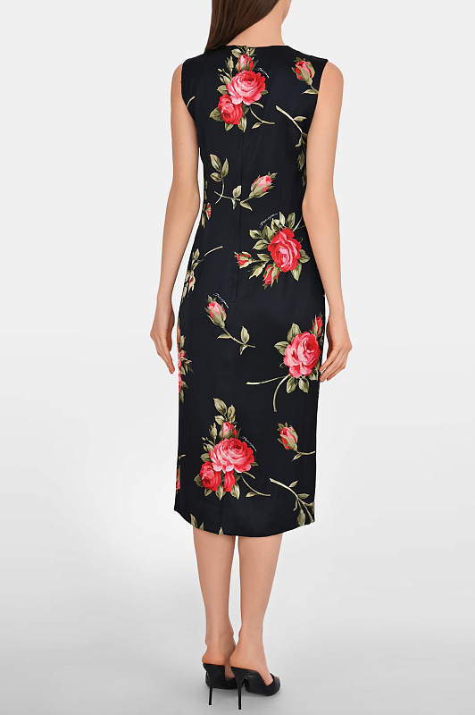 Платье DOLCE & GABBANA  Черный Женский F6GASTFSICD