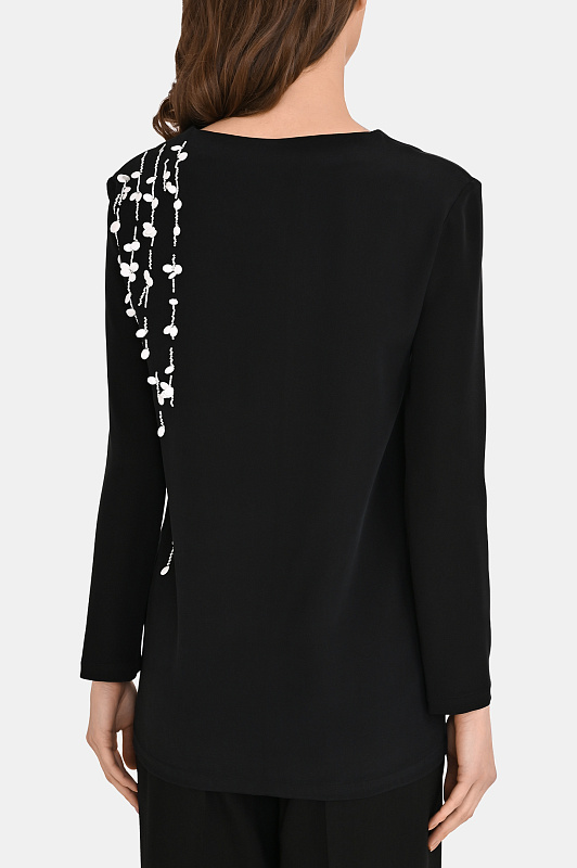 Блуза KITON Черный Женский D61410K0977A1