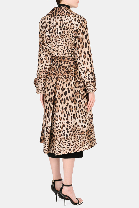 Плащ DOLCE & GABBANA  Леопардовый Женский F0AV1T FSM7M