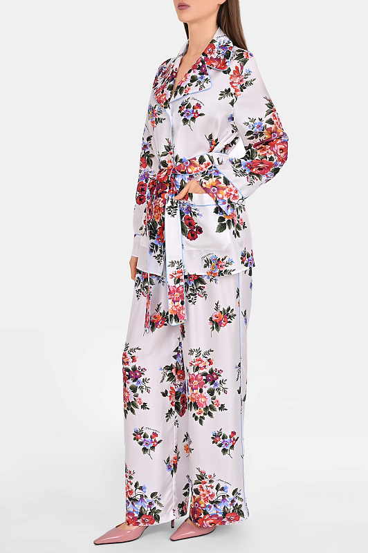 Блуза+пояс DOLCE & GABBANA  Белый Женский F5Q03TIS11I HA5ZO