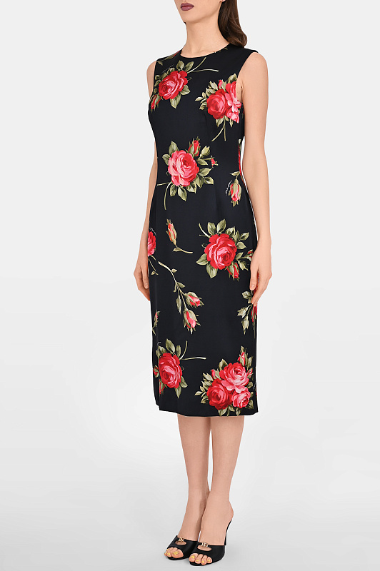 Платье DOLCE & GABBANA  Черный Женский F6GASTFSICD