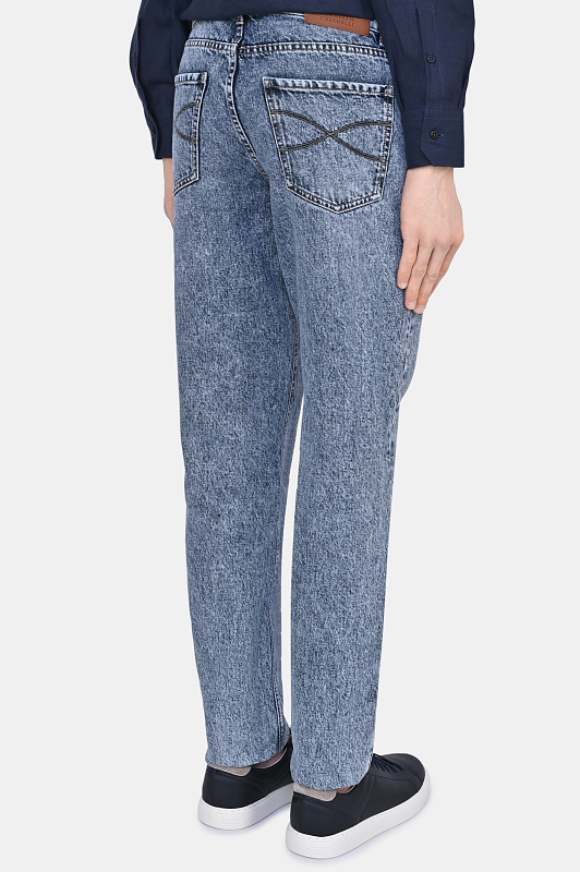 Джинсы BRUNELLO  CUCINELLI Синий Мужской MA095D2210