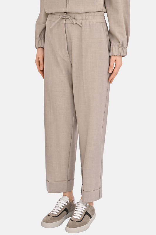 Брюки P.A.R.O.S.H. Светло-бежевый Женский LUWOOL-D232312