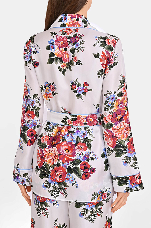 Блуза+пояс DOLCE & GABBANA  Белый Женский F5Q03TIS11I HA5ZO