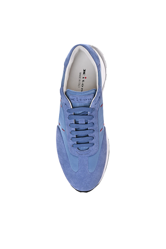 Кроссовки KITON Голубой Мужской USSA374N013330