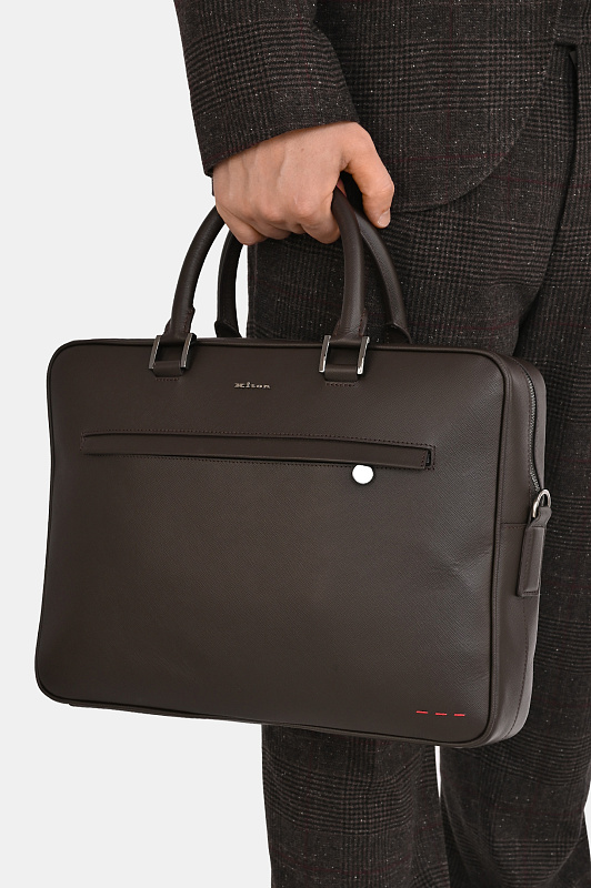 Деловая сумка KITON Темно-коричневый Мужской UBA0007N012690