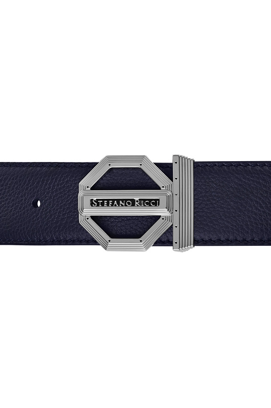 Ремень STEFANO RICCI Темно-синий Мужской N381MR C554P 