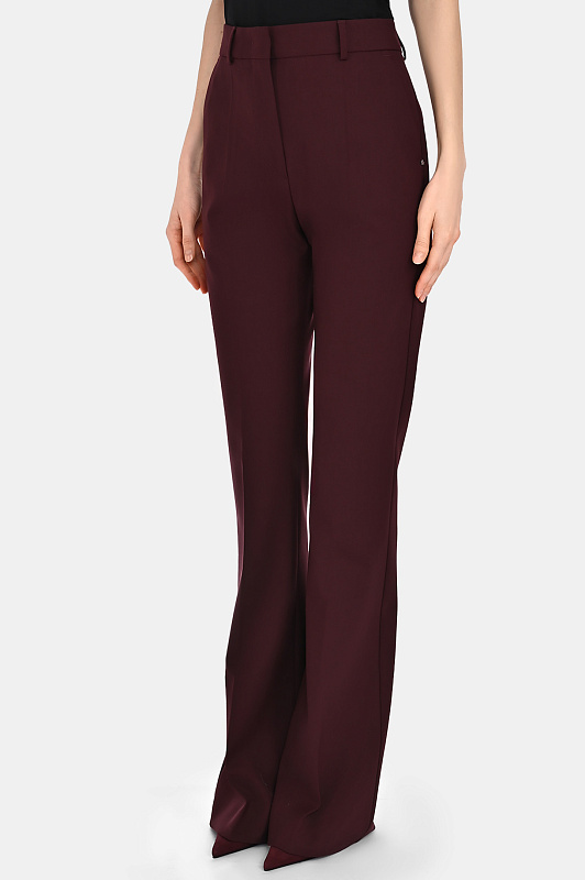 Брюки SPORTMAX Бордовый Женский FEBE 2522136082600