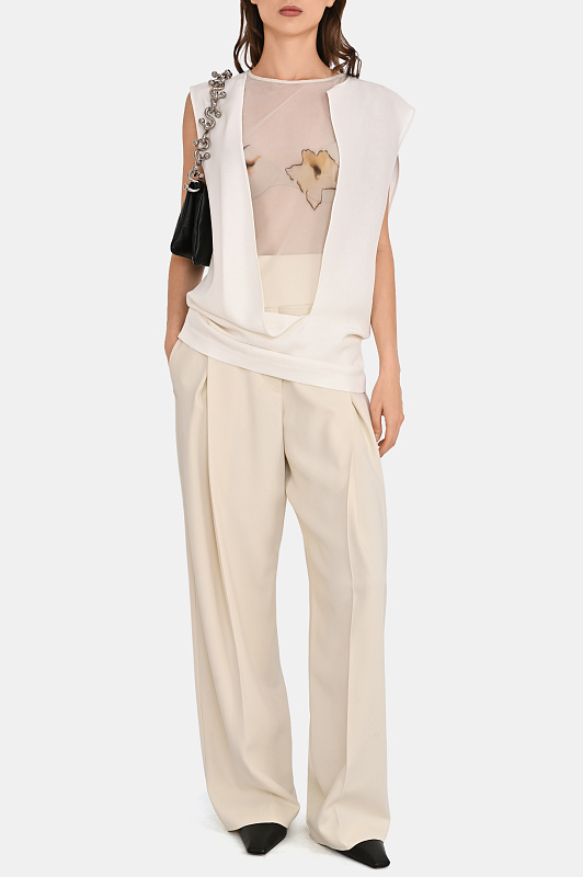 Блуза SPORTMAX Белый Женский SPSCALLE 2612191043600
