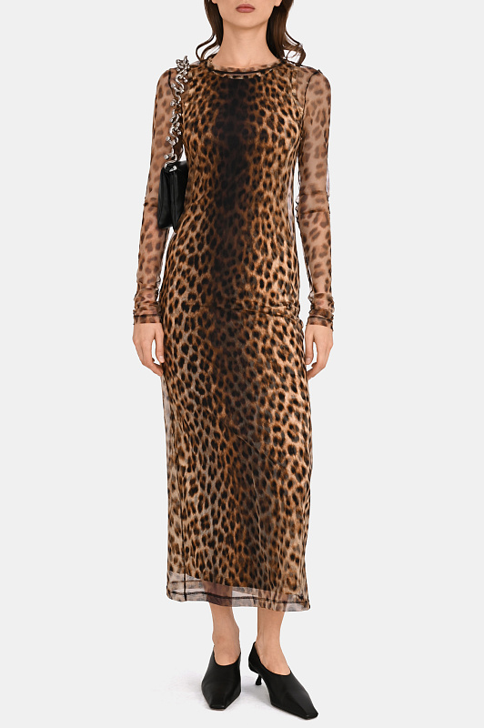 Платье SPORTMAX Леопардовый Женский SPXESORDIO 2612621072600