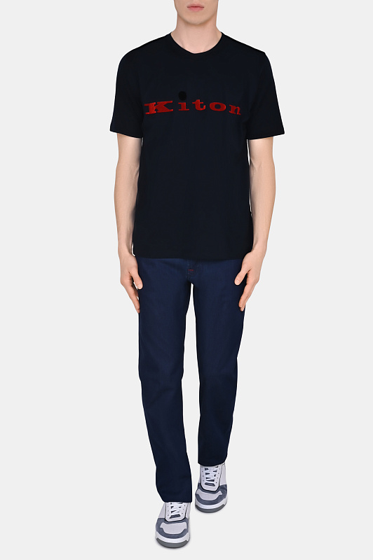 Брюки KITON Синий Мужской UPNJSJ0744B0