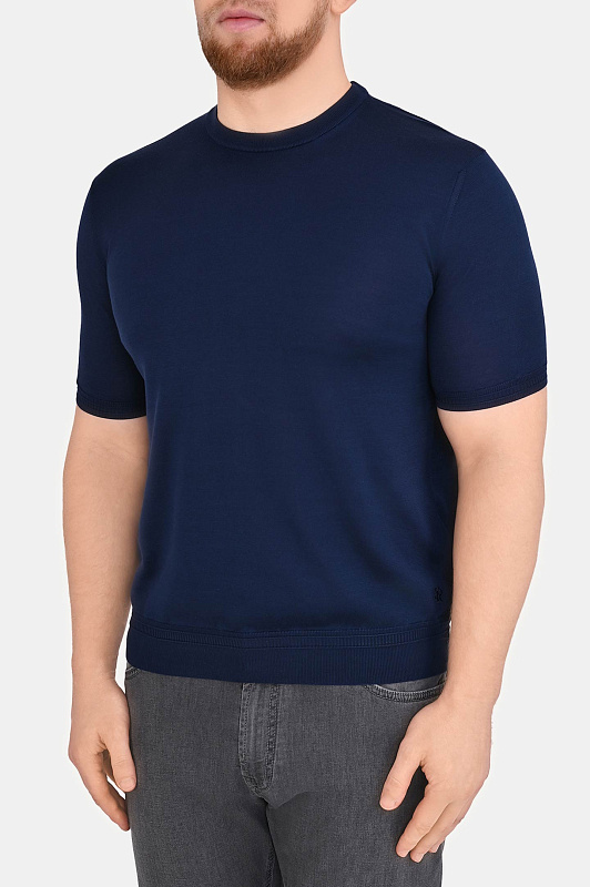 Джемпер STEFANO RICCI Темно-синий Мужской K616215G10 F26101