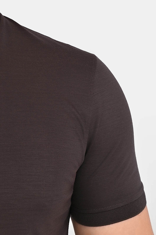 Футболка CANALI Темно-коричневый Мужской T0908 MJ02338