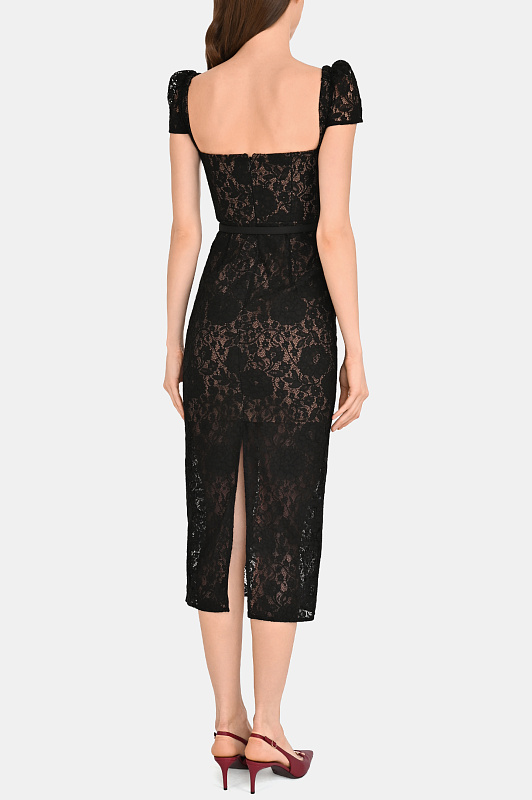 Платье+ремень SELF PORTRAIT  Черный Женский RS26173MAB