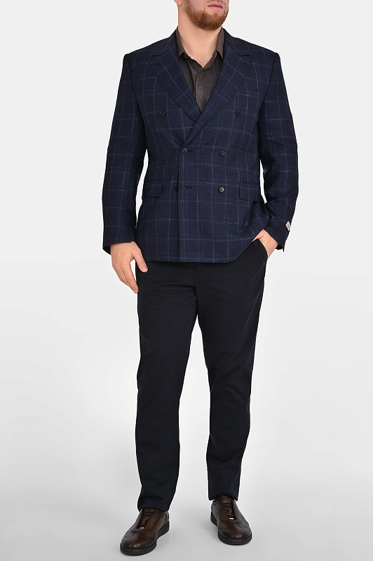 Пиджак CANALI Темно-синий Мужской 12486CF04384