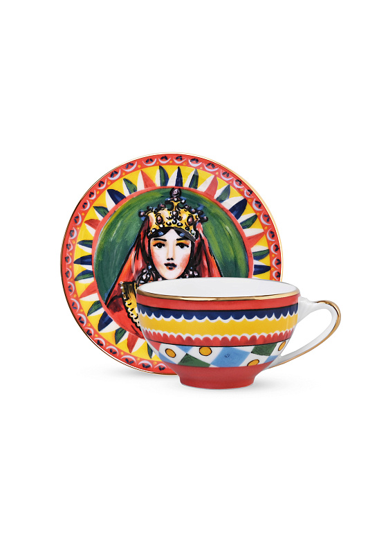 Чашка+Блюдце DOLCE & GABBANA Разноцветный Unisex TC0100 TCA22 Чашка+Блюдце DOLCE & GABBANA Разноцветный Unisex TC0100 TCA22