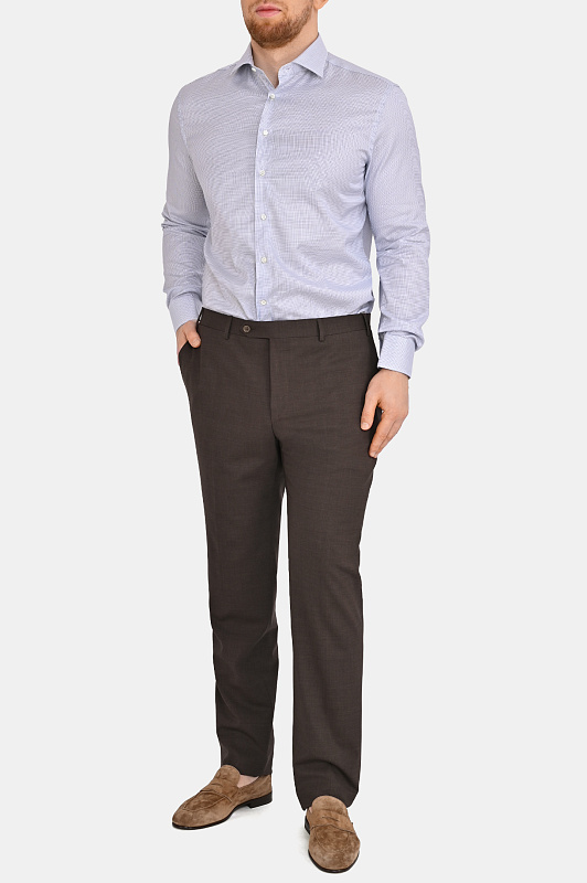 Рубашка CANALI Бело-голубой Мужской CCLX0C3GD03714