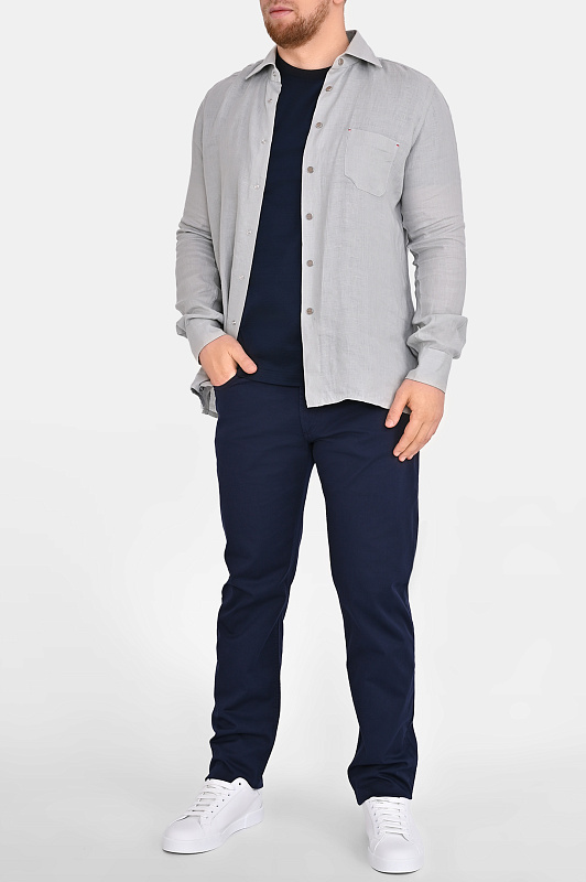 Рубашка KITON Серый Мужской UMCNERHH09690