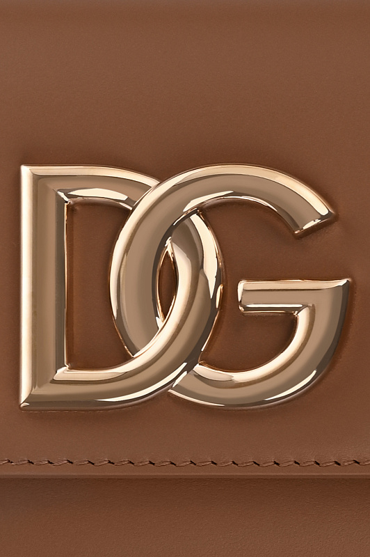 Кожаная сумка с цепочкой DOLCE & GABBANA Коричневый Женский BB7603AW576 Кожаная сумка с цепочкой DOLCE & GABBANA Коричневый Женский BB7603AW576