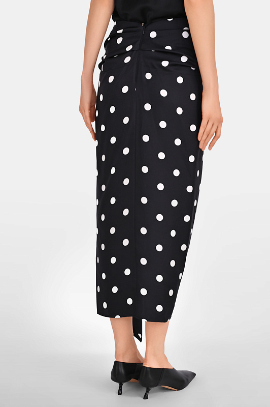 Юбка SPORTMAX Черно-белый Женский SPXGENTILE 2612101012600 Юбка SPORTMAX Черно-белый Женский SPXGENTILE 2612101012600