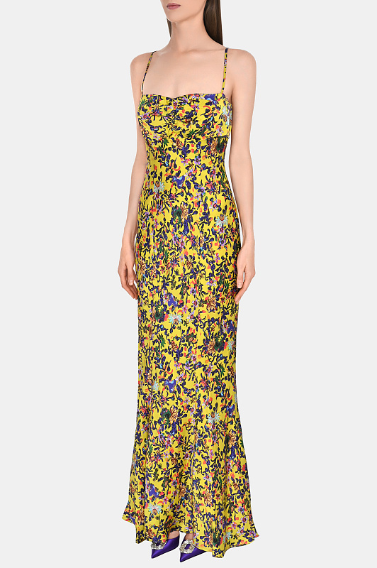 Платье с цветочным принтом SALONI Разноцветный Женский A071643 10674-2097