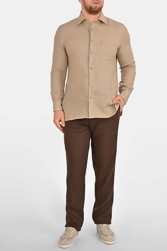 Брюки KITON Коричневый Мужской UPN01H096901 Брюки KITON Коричневый Мужской UPN01H096901