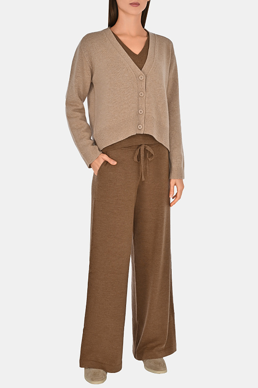 Свитер с v-образным вырезом P.A.R.O.S.H. Коричневый Женский D511642 LIME24