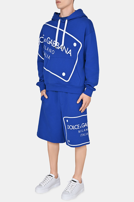 Худи DOLCE & GABBANA  Синий Мужской G9ZN5T FU7DU