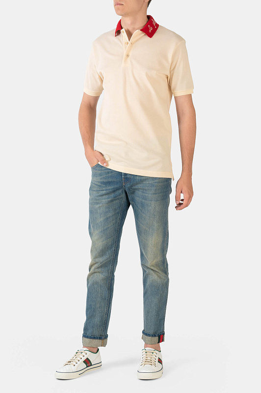 Поло GUCCI Молочный Мужской 598958 XJB0W