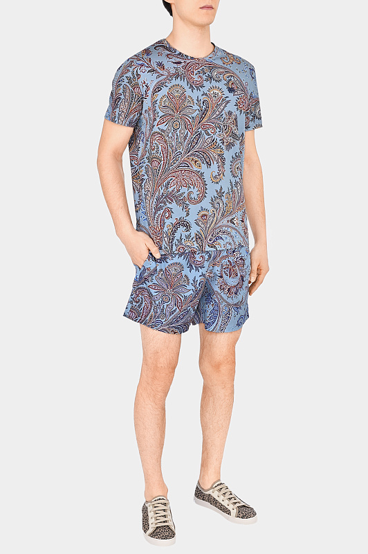 Футболка ETRO Голубой Мужской MRMA0002 AJ054